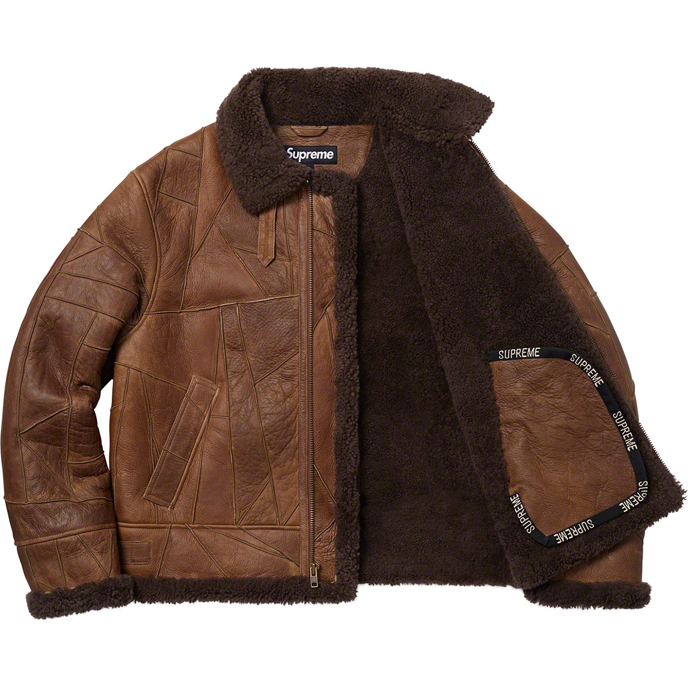 Patchwork Shearling B-3 Jacket view 2